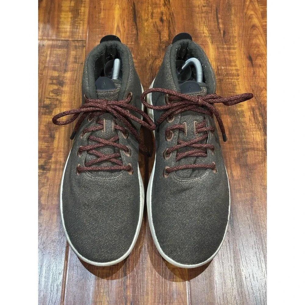 Allbirds WRUM Terra White Wool Runner Up Mizzles High Top Shoes Men's Size 13